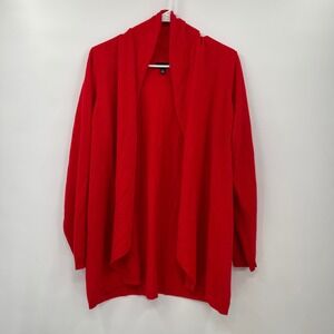 TORRID Red‎ Waterfall Cardigan Sweater Long Sleeve Size 2
